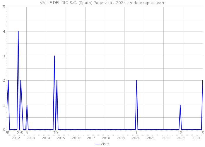 VALLE DEL RIO S.C. (Spain) Page visits 2024 