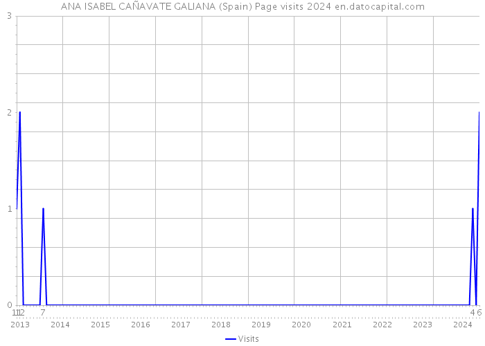 ANA ISABEL CAÑAVATE GALIANA (Spain) Page visits 2024 