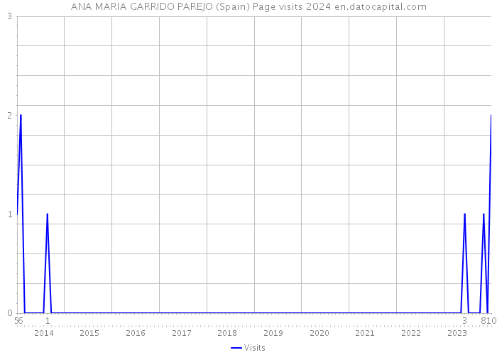 ANA MARIA GARRIDO PAREJO (Spain) Page visits 2024 