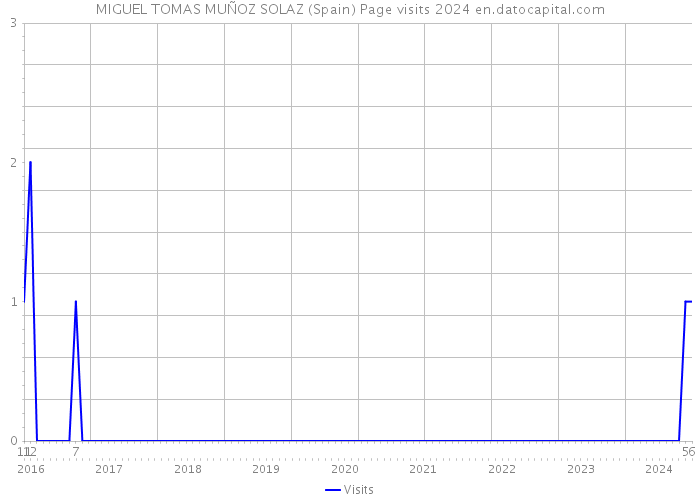 MIGUEL TOMAS MUÑOZ SOLAZ (Spain) Page visits 2024 