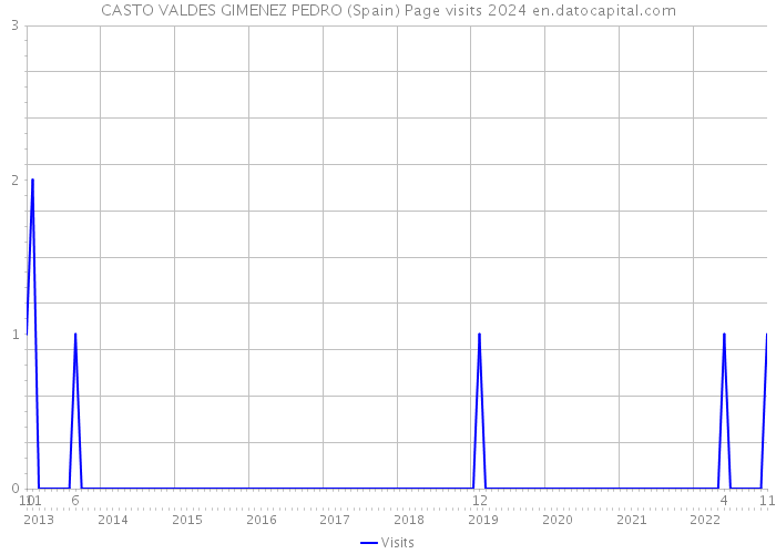 CASTO VALDES GIMENEZ PEDRO (Spain) Page visits 2024 