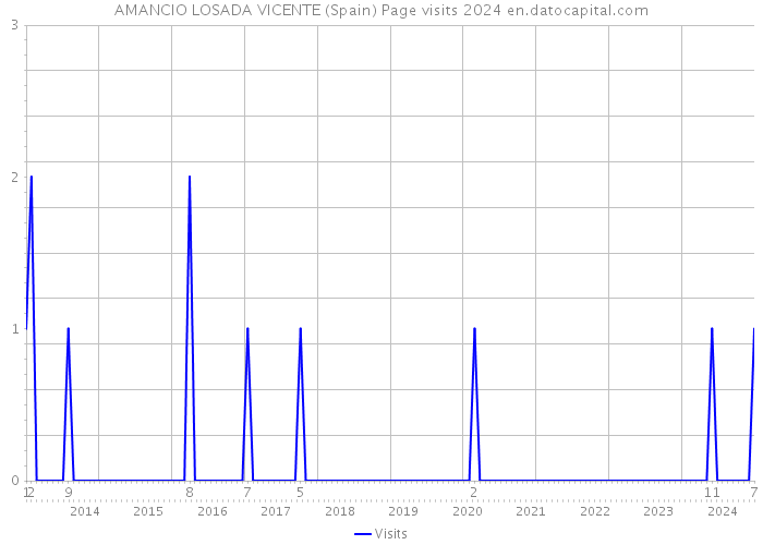 AMANCIO LOSADA VICENTE (Spain) Page visits 2024 