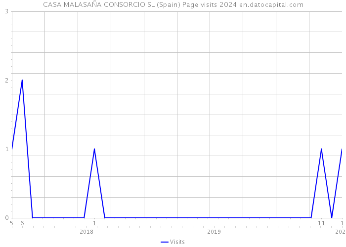 CASA MALASAÑA CONSORCIO SL (Spain) Page visits 2024 