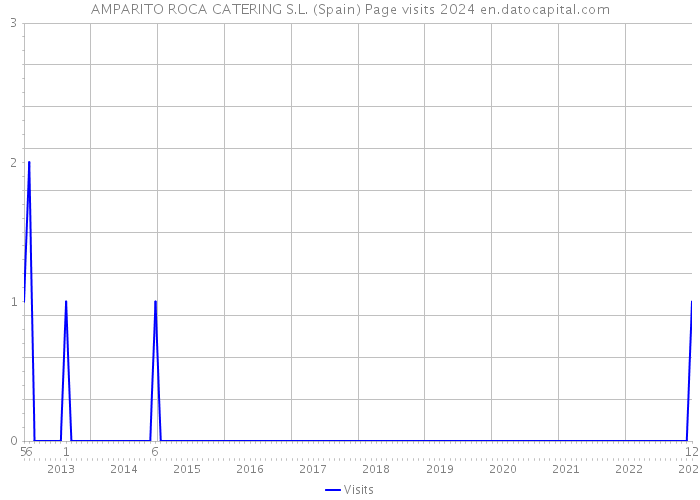 AMPARITO ROCA CATERING S.L. (Spain) Page visits 2024 