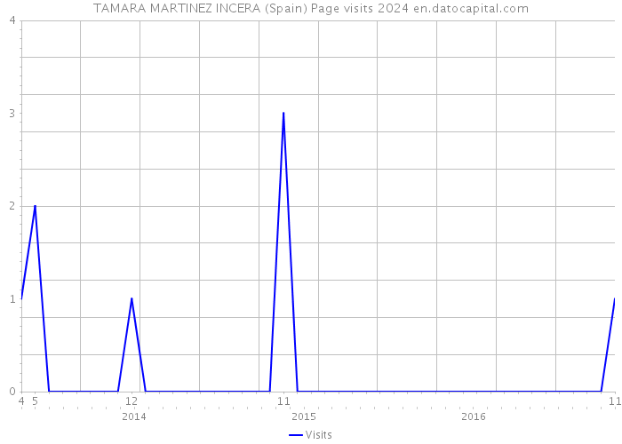 TAMARA MARTINEZ INCERA (Spain) Page visits 2024 