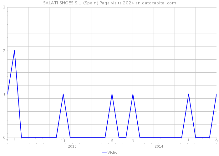 SALATI SHOES S.L. (Spain) Page visits 2024 