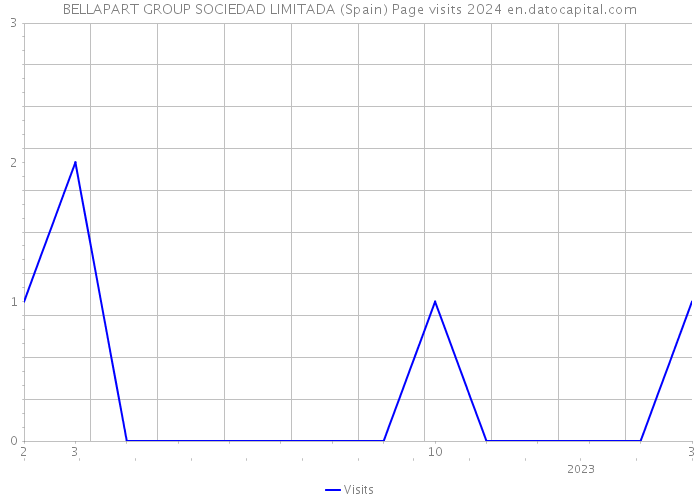 BELLAPART GROUP SOCIEDAD LIMITADA (Spain) Page visits 2024 