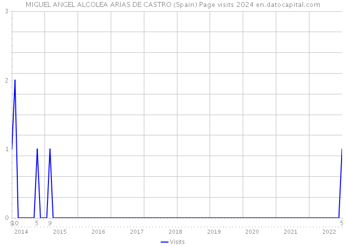 MIGUEL ANGEL ALCOLEA ARIAS DE CASTRO (Spain) Page visits 2024 