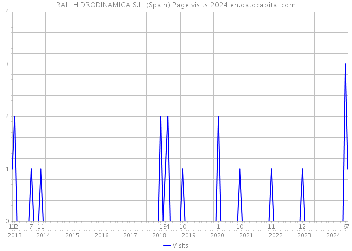 RALI HIDRODINAMICA S.L. (Spain) Page visits 2024 