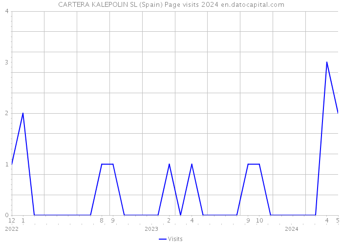 CARTERA KALEPOLIN SL (Spain) Page visits 2024 