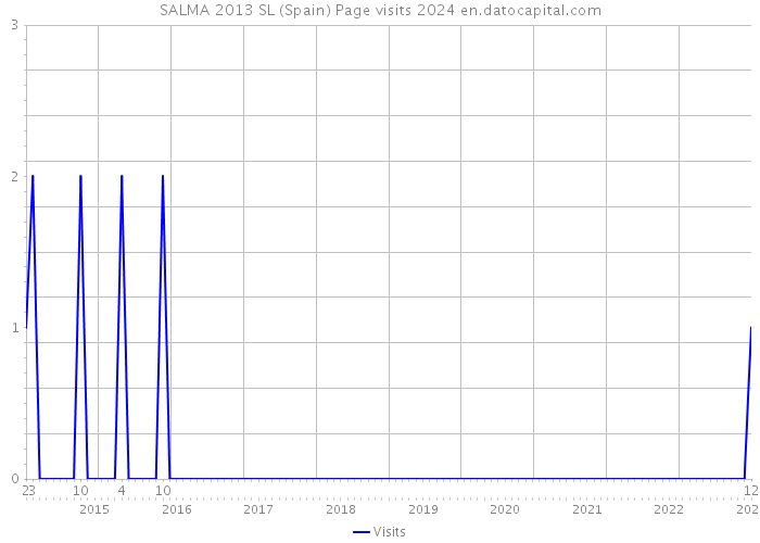 SALMA 2013 SL (Spain) Page visits 2024 