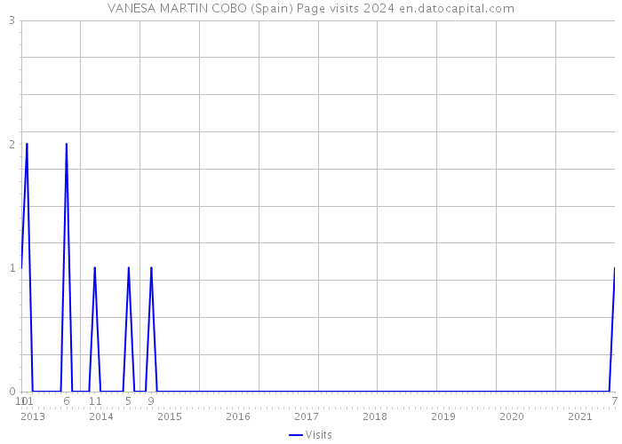 VANESA MARTIN COBO (Spain) Page visits 2024 