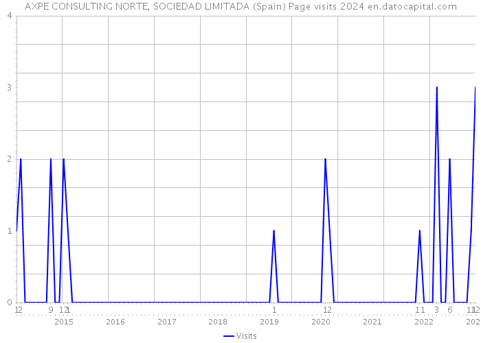 AXPE CONSULTING NORTE, SOCIEDAD LIMITADA (Spain) Page visits 2024 