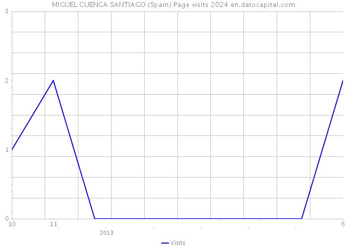 MIGUEL CUENCA SANTIAGO (Spain) Page visits 2024 