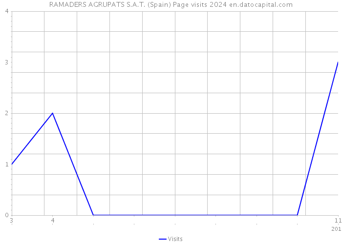 RAMADERS AGRUPATS S.A.T. (Spain) Page visits 2024 