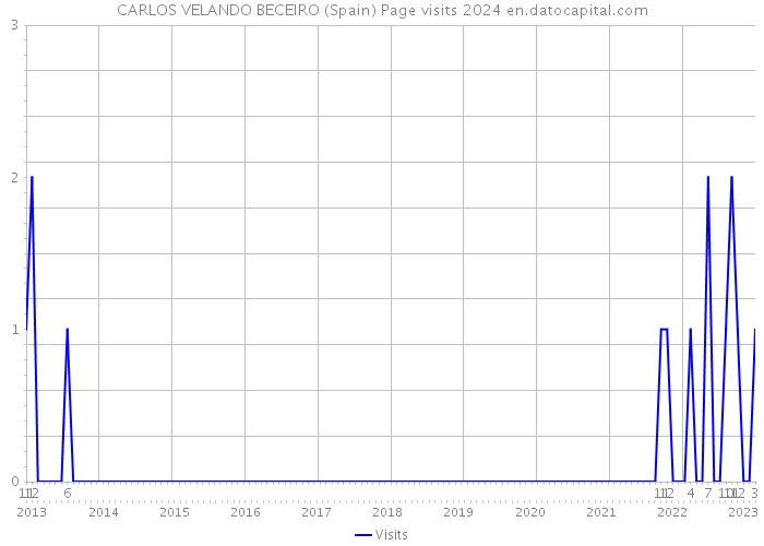 CARLOS VELANDO BECEIRO (Spain) Page visits 2024 