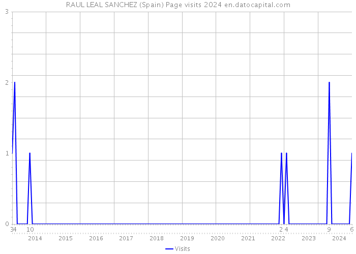 RAUL LEAL SANCHEZ (Spain) Page visits 2024 