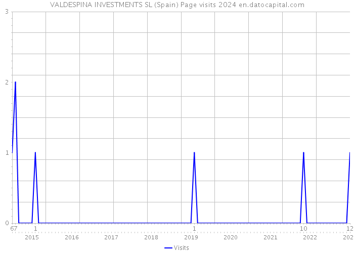 VALDESPINA INVESTMENTS SL (Spain) Page visits 2024 