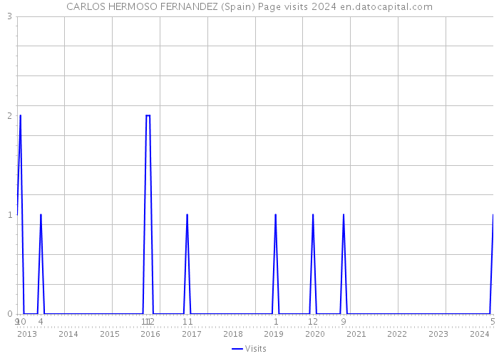 CARLOS HERMOSO FERNANDEZ (Spain) Page visits 2024 