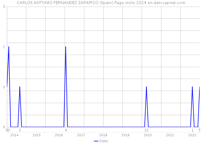 CARLOS ANTONIO FERNANDEZ ZARAPICO (Spain) Page visits 2024 