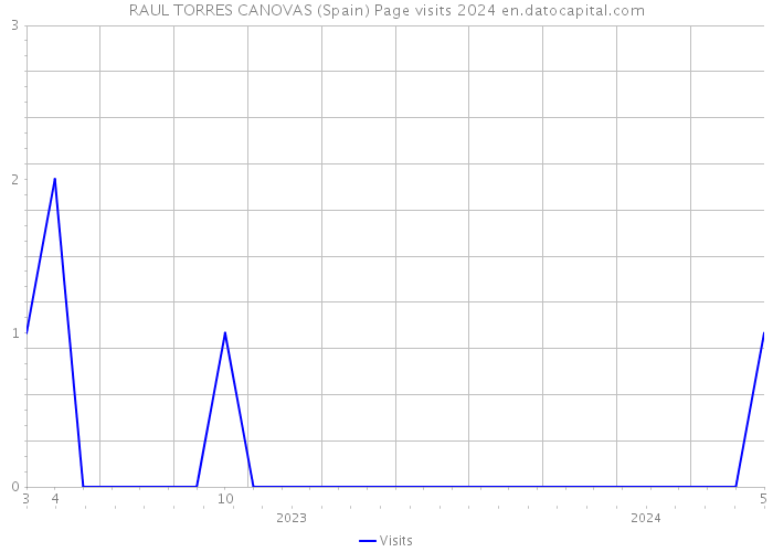 RAUL TORRES CANOVAS (Spain) Page visits 2024 