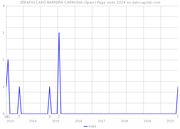 SERAFIN CARO BARRERA CARMONA (Spain) Page visits 2024 