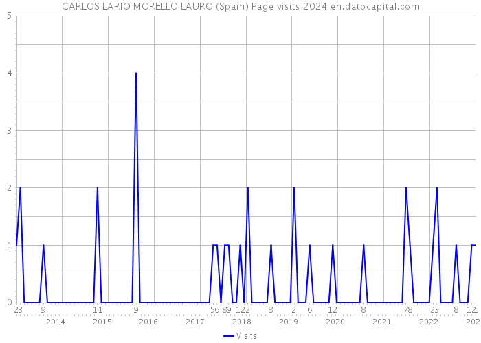 CARLOS LARIO MORELLO LAURO (Spain) Page visits 2024 