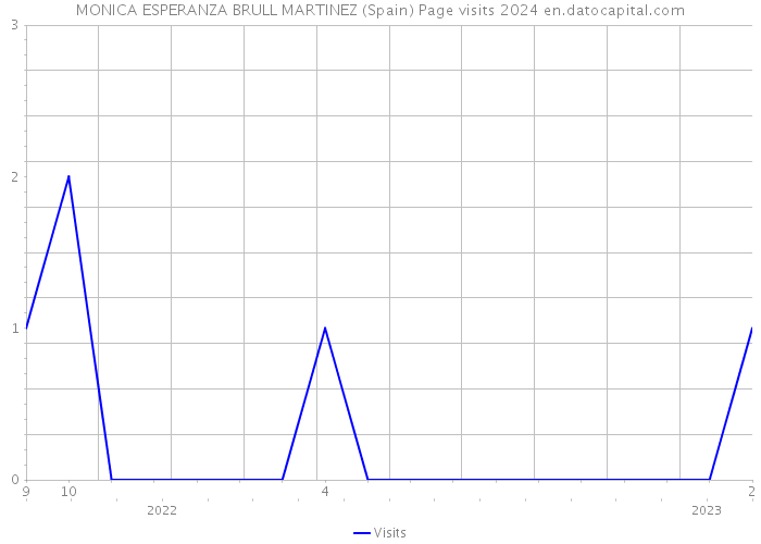 MONICA ESPERANZA BRULL MARTINEZ (Spain) Page visits 2024 