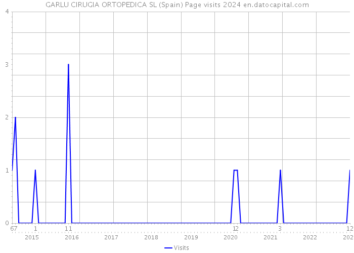 GARLU CIRUGIA ORTOPEDICA SL (Spain) Page visits 2024 