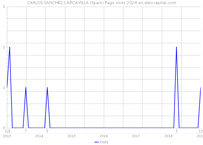 CARLOS SANCHEZ CARCAVILLA (Spain) Page visits 2024 
