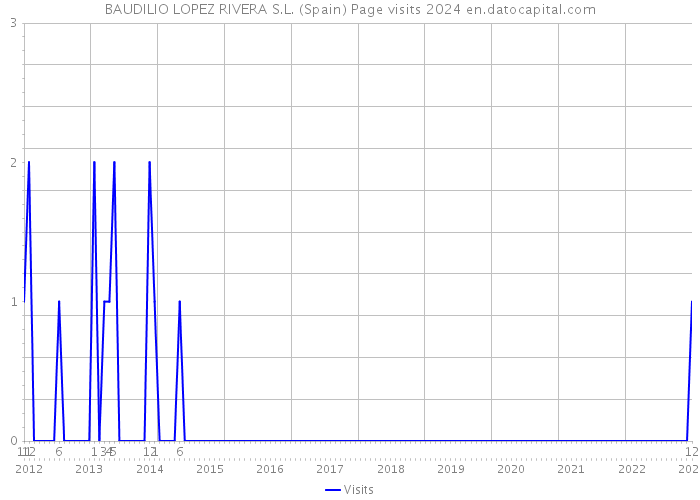 BAUDILIO LOPEZ RIVERA S.L. (Spain) Page visits 2024 