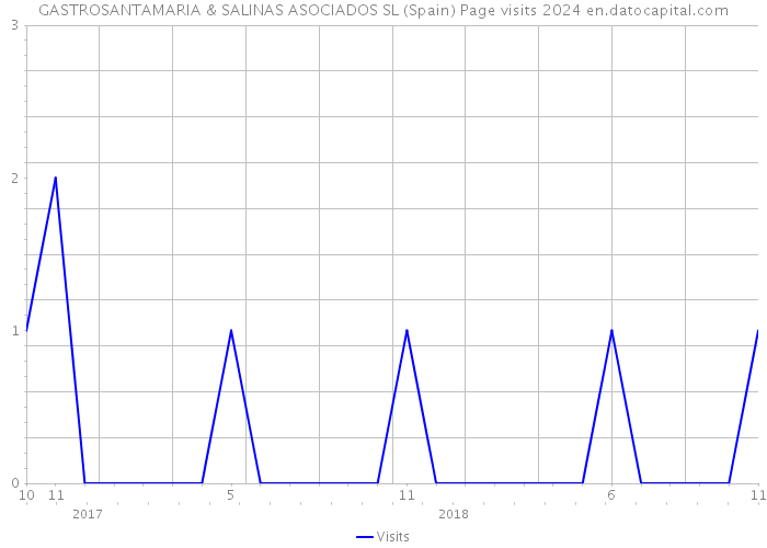 GASTROSANTAMARIA & SALINAS ASOCIADOS SL (Spain) Page visits 2024 