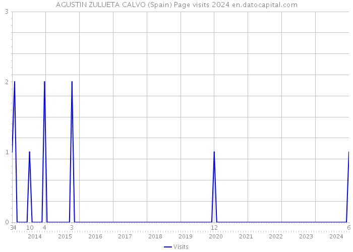 AGUSTIN ZULUETA CALVO (Spain) Page visits 2024 