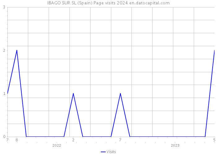 IBAGO SUR SL (Spain) Page visits 2024 