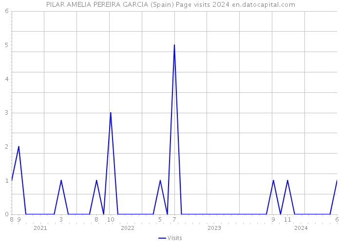 PILAR AMELIA PEREIRA GARCIA (Spain) Page visits 2024 