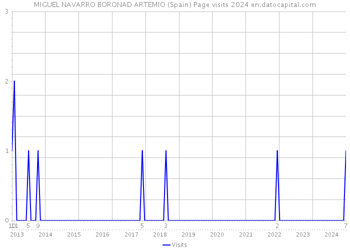 MIGUEL NAVARRO BORONAD ARTEMIO (Spain) Page visits 2024 
