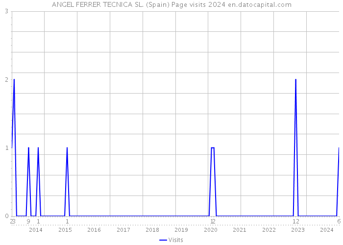 ANGEL FERRER TECNICA SL. (Spain) Page visits 2024 