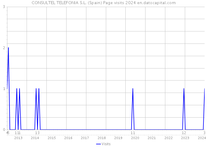 CONSULTEL TELEFONIA S.L. (Spain) Page visits 2024 