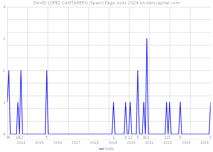DAVID LOPEZ CANTARERO (Spain) Page visits 2024 