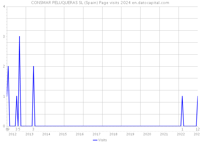 CONSMAR PELUQUERAS SL (Spain) Page visits 2024 