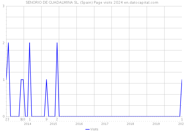 SENORIO DE GUADALMINA SL. (Spain) Page visits 2024 