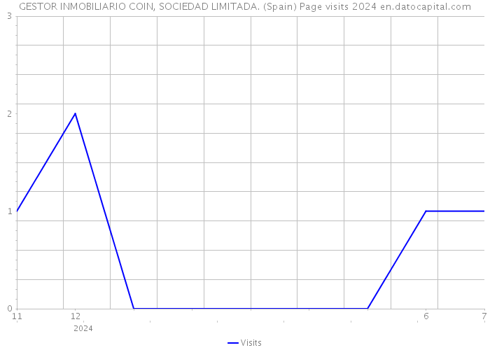 GESTOR INMOBILIARIO COIN, SOCIEDAD LIMITADA. (Spain) Page visits 2024 