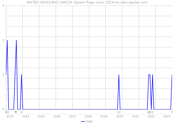 MATEO SANGUINO GARCIA (Spain) Page visits 2024 