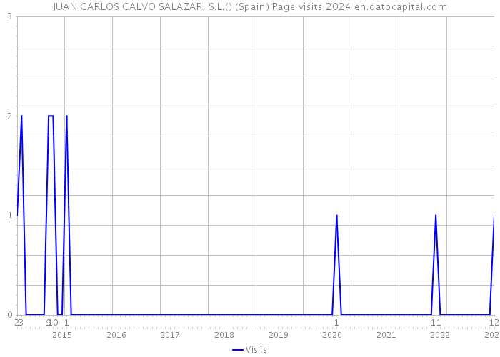 JUAN CARLOS CALVO SALAZAR, S.L.() (Spain) Page visits 2024 