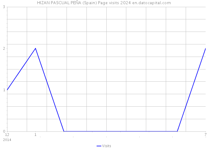 HIZAN PASCUAL PEÑA (Spain) Page visits 2024 