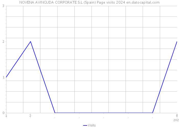 NOVENA AVINGUDA CORPORATE S.L (Spain) Page visits 2024 