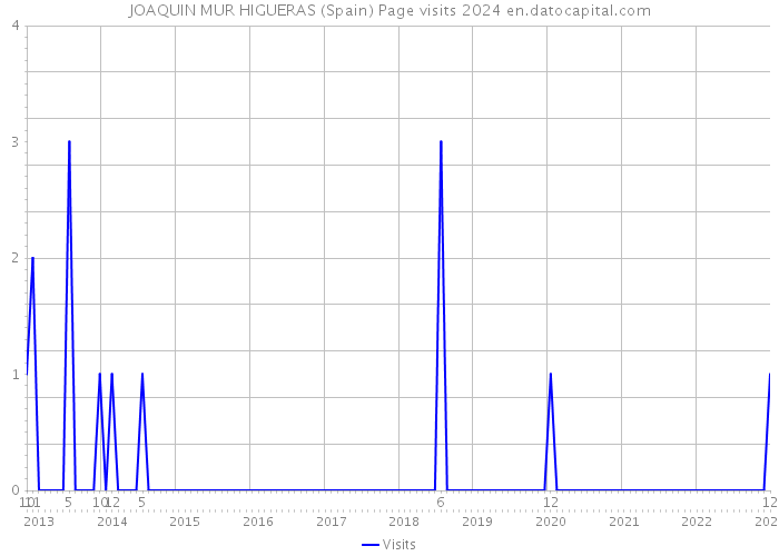 JOAQUIN MUR HIGUERAS (Spain) Page visits 2024 