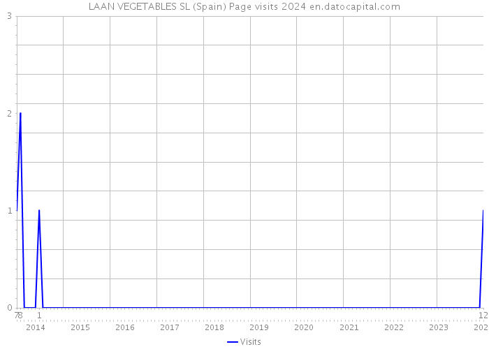 LAAN VEGETABLES SL (Spain) Page visits 2024 
