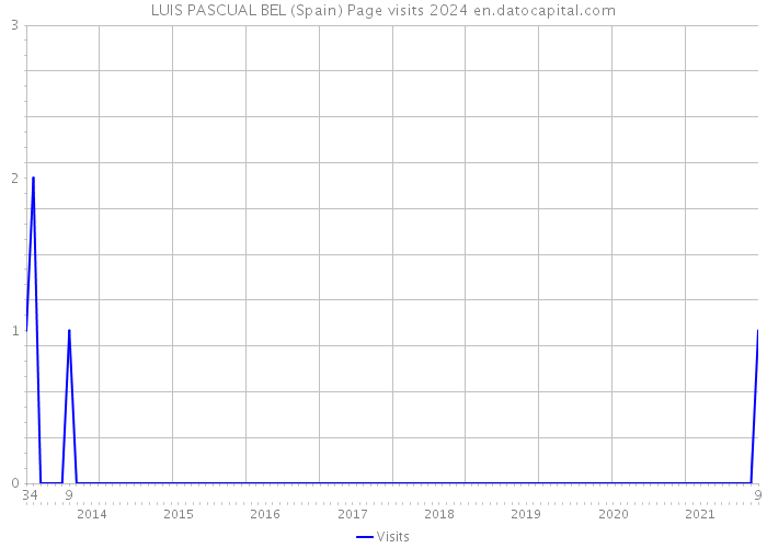 LUIS PASCUAL BEL (Spain) Page visits 2024 