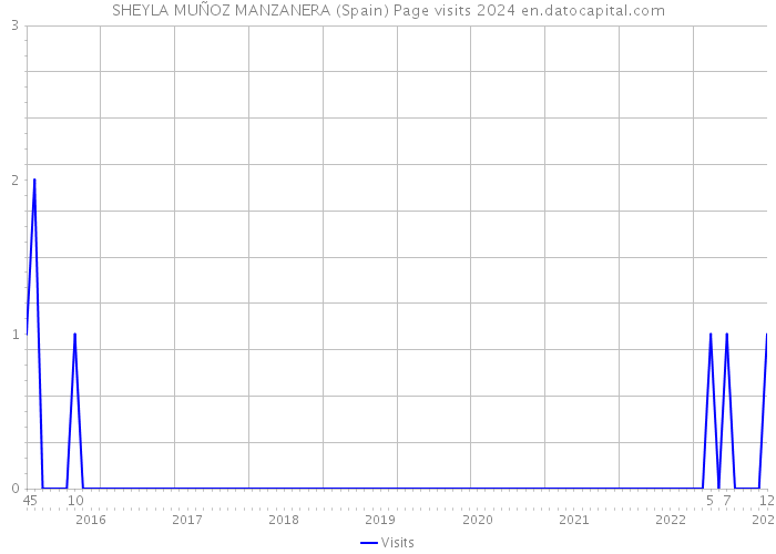 SHEYLA MUÑOZ MANZANERA (Spain) Page visits 2024 